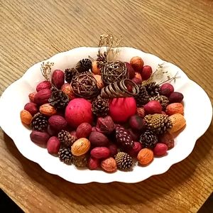 Potpourri pine cone mixture of decorations with bag!!
